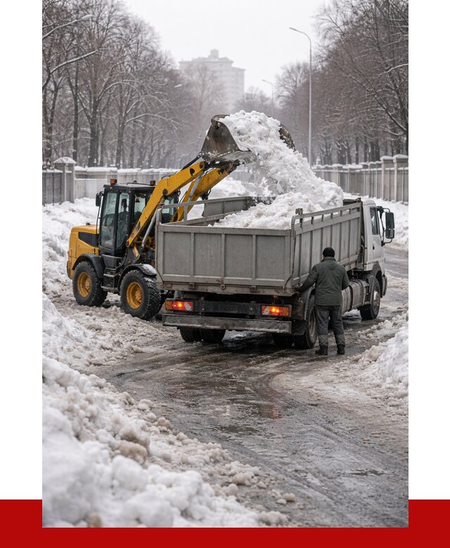 Вывоз снега с погрузкой в Белгороде от 3635 р. ПРОНЕРУДБлг