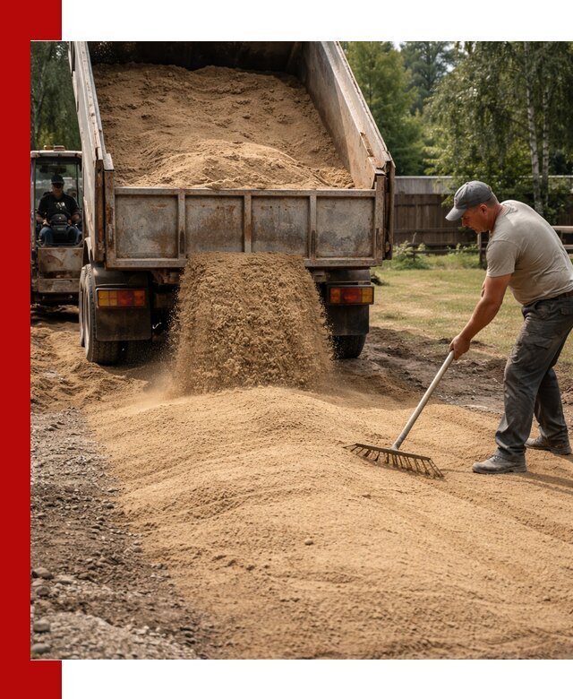 Отсыпка участка песком в Белгороде быстро и качественно