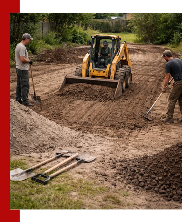 Планировка участка грунтом с вывозом и доставкой в Белгороде