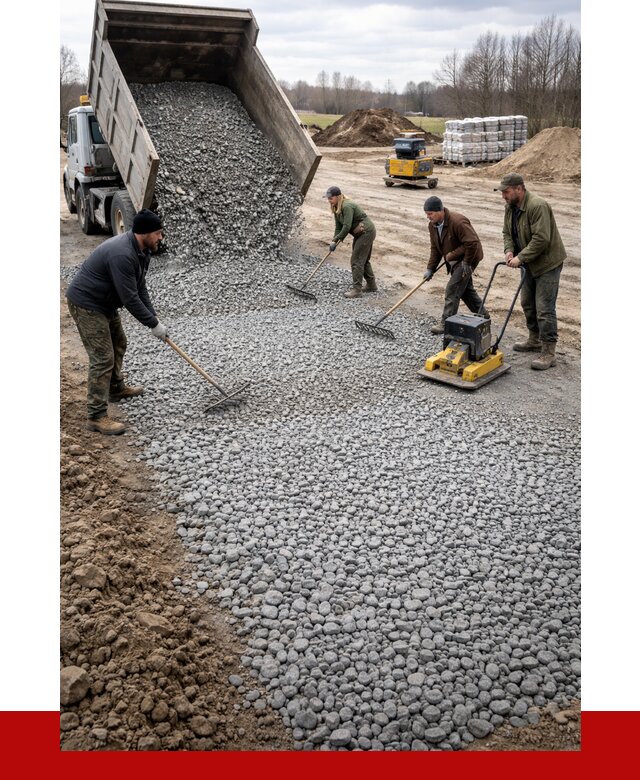 Устройство щебеночной подушки в Белгороде от 4674 р. ПРОНЕРУДБлг